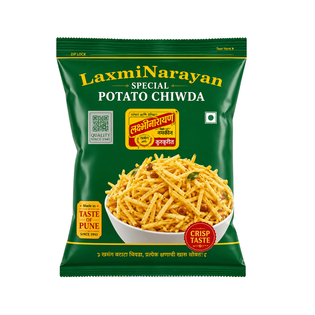 Laxmi Narayan Potato Chiwda 400 g buy online USA - 1